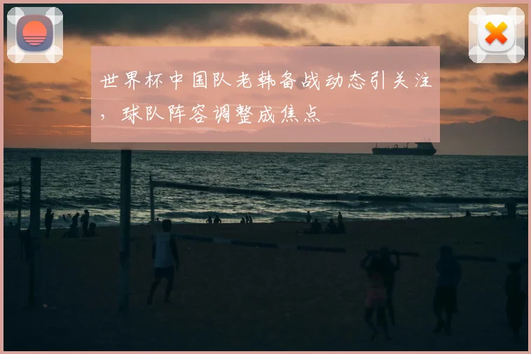 世界杯中国队老韩备战动态引关注，球队阵容调整成焦点